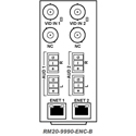 Cobalt RM20-9990-ENC-B 20-Slot Frame Rear I/O Module (Standard Width) with 2 3G/HD/SD-SDI/SD BNC/Composite